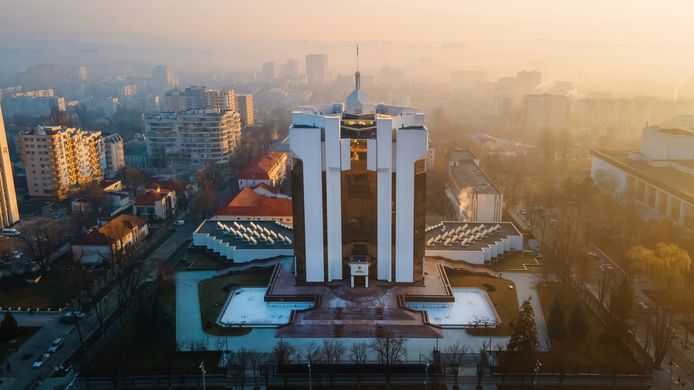 Het Presidentieel Paleis in Chisinau