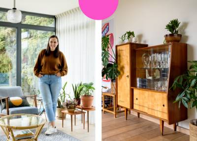 Katrijn zette haar huis vol vintage: “Het verhaal achter elk meubel fascineert mij”