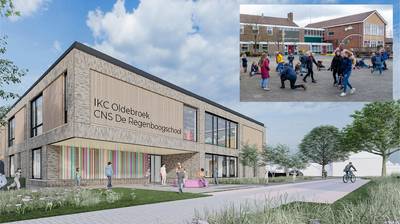 Nieuwbouw basisschool De Regenboog in Oldebroek kost, net als aanpak Meidoornplein, aanzienlijk meer