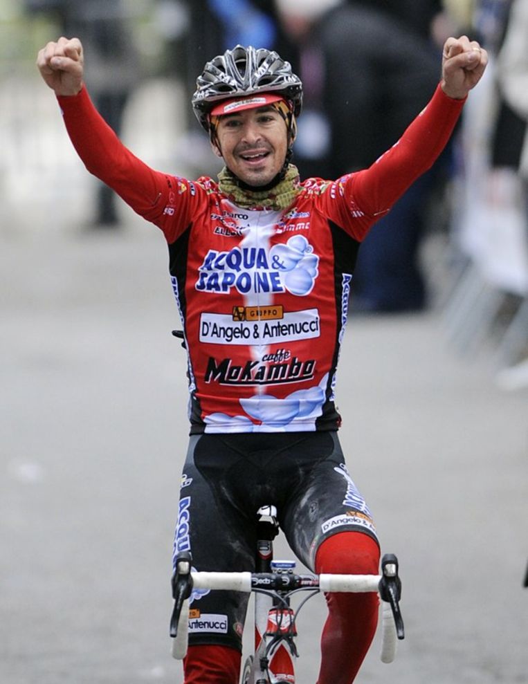 Masciarelli won de zware slotrit op de Mont Faron. Beeld UNKNOWN