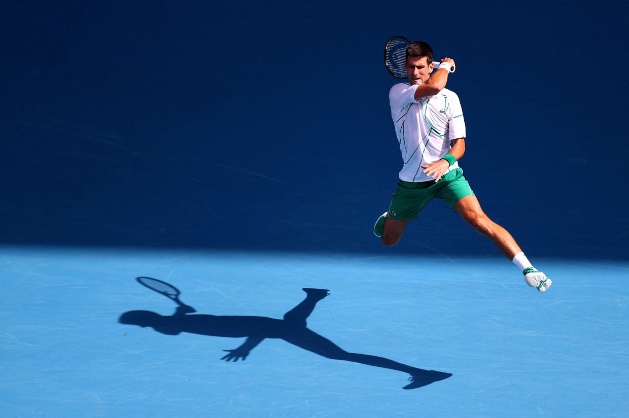 Djokovic bij de Australian Open in 2020. Beeld Reuters