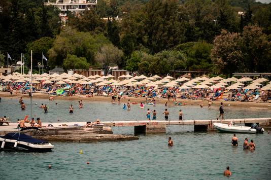 Une plage à Athènes.