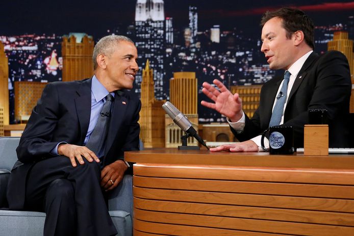 ‘The Tonight Show’-presentator Jimmy Fallon ontving onder andere voormalige president Barack Obama.