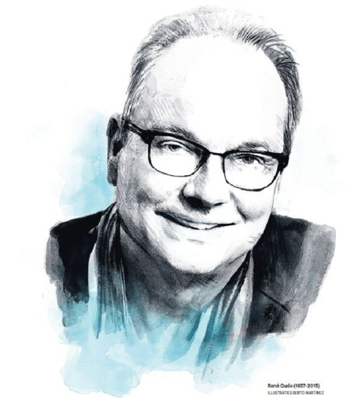 René Gude (1957-2015) Beeld Berto Martinez