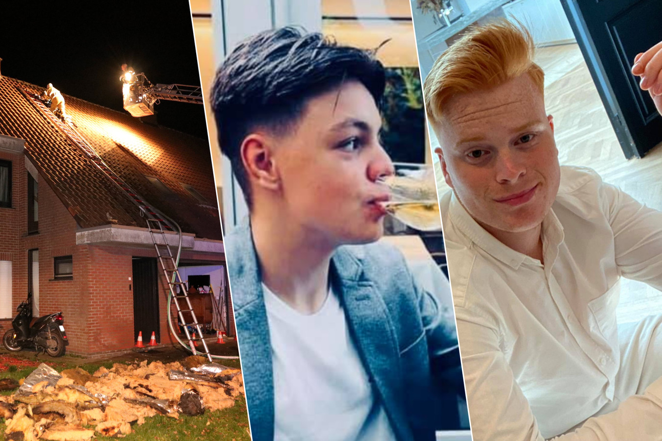 Thibo (20) en Renzo (20) zwaargewond na gasexplosie op zolderverdieping ...