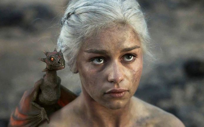 Emilia Clarke in ‘Game of Thrones’. Het laatste seizoen wordt in april uitgezonden.