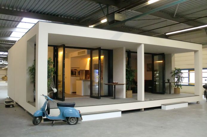 Een voorbeeld van een studio in het nieuwe motel op bedrijvenpark Borchwerf II