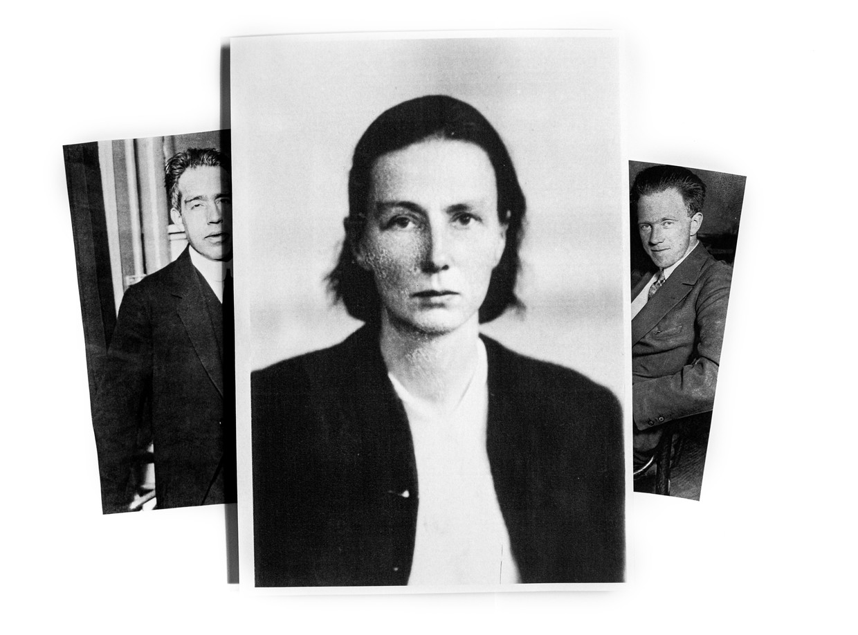 Grete Hermann treedt uit de schaduw van Niels Bohr (links) en Werner Heisenberg. Beeld Getty / Archiv der Sächsische Akademie der Wissenschaften zu Leipzig