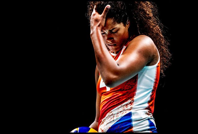 Celeste Plak op de Olympische Spelen in Rio. ,,Na een gewonnen wedstrijd kun je niet genieten, je moet door."