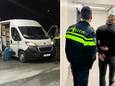 De politie stuitte op een Duitse bus die vol zat met merkkleding