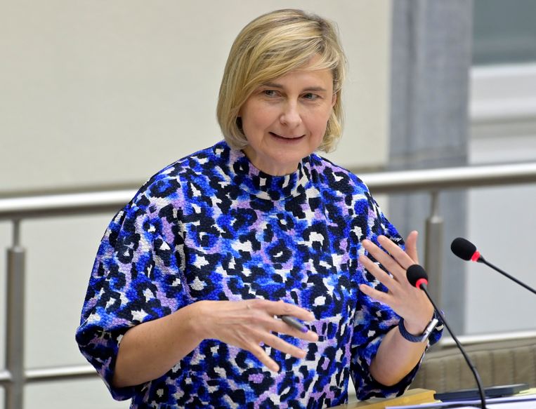 Vlaams minister van Werk Hilde Crevits (cd&v). Beeld Photo News