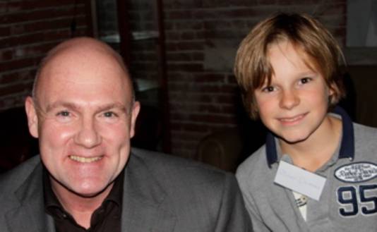 Oliver ontmoet zijn idool André Kuipers in 2012.