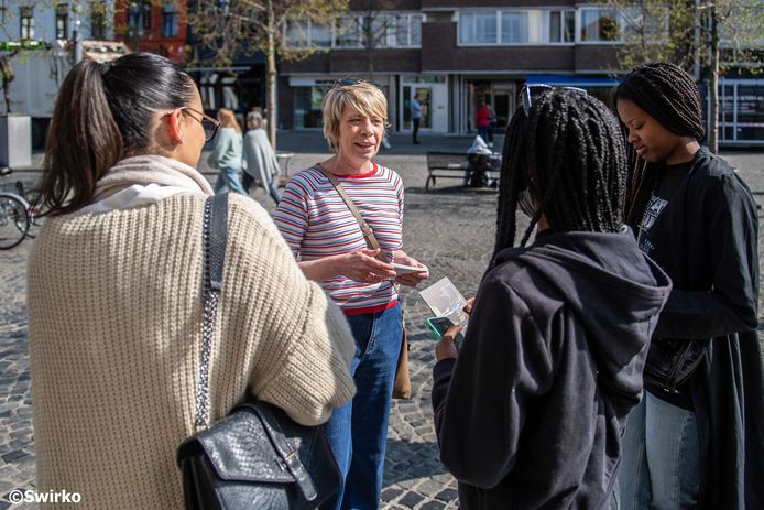 Equal Pay Day in Aalst met Anja Vanrobaeys.