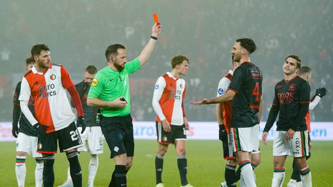 NEC hoeft Márquez niet te missen: KNVB seponeert rode kaart tegen Feyenoord