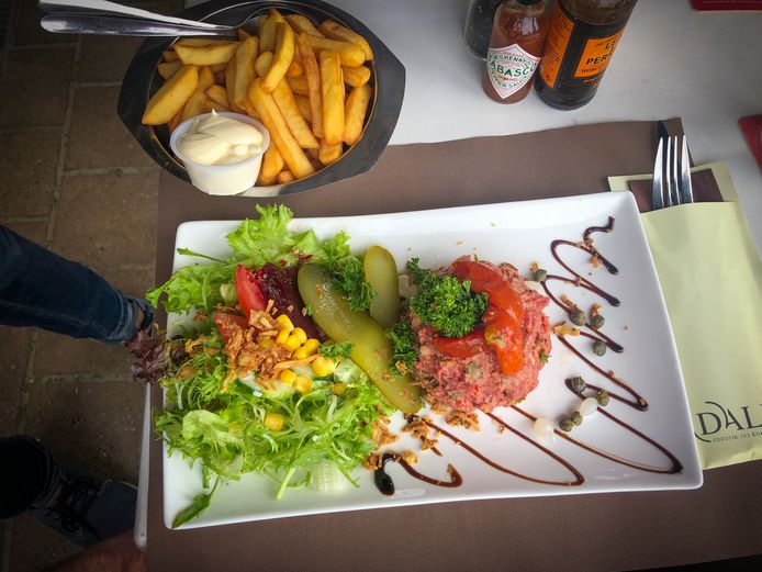 Steak tartaar bij Dali in Koksijde.