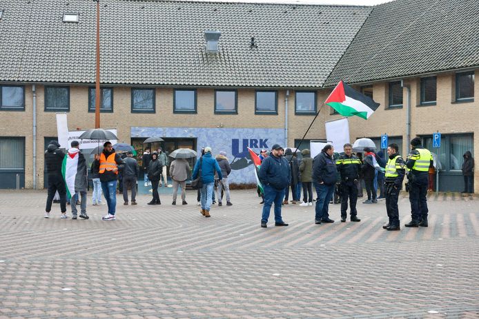 Demonstratie op Urk.
