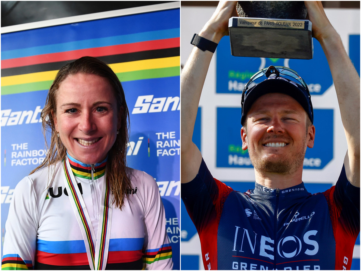 Dylan van Baarle en Annemiek van Vleuten wielrenners van het jaar Foto AD.nl