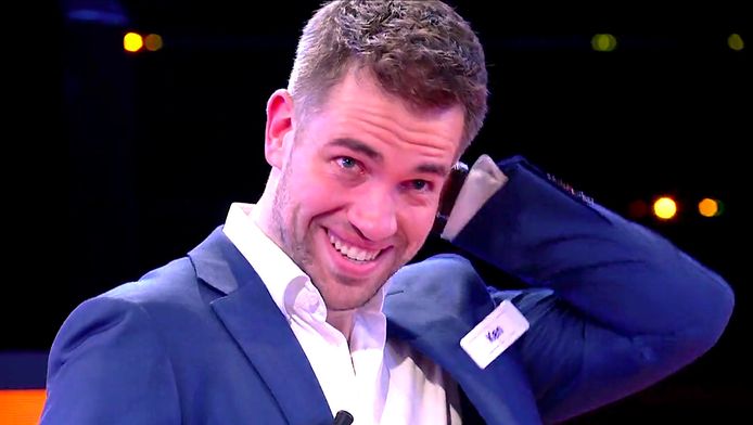 Ken Gybels kan nauwelijks geloven dat hij net 76.230 euro gewonnen heeft.