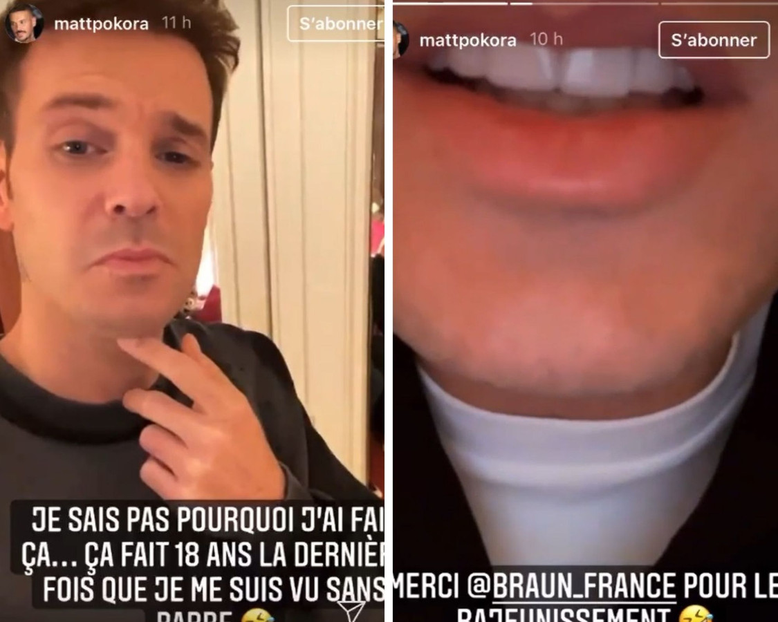 M Pokora se rase la barbe et la moustache. Le chanteur est absolument méconnaissable.