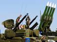 Een Russische Buk-installatie op een militaire show bij Moskou, enkele jaren voor het neerhalen van MH17.