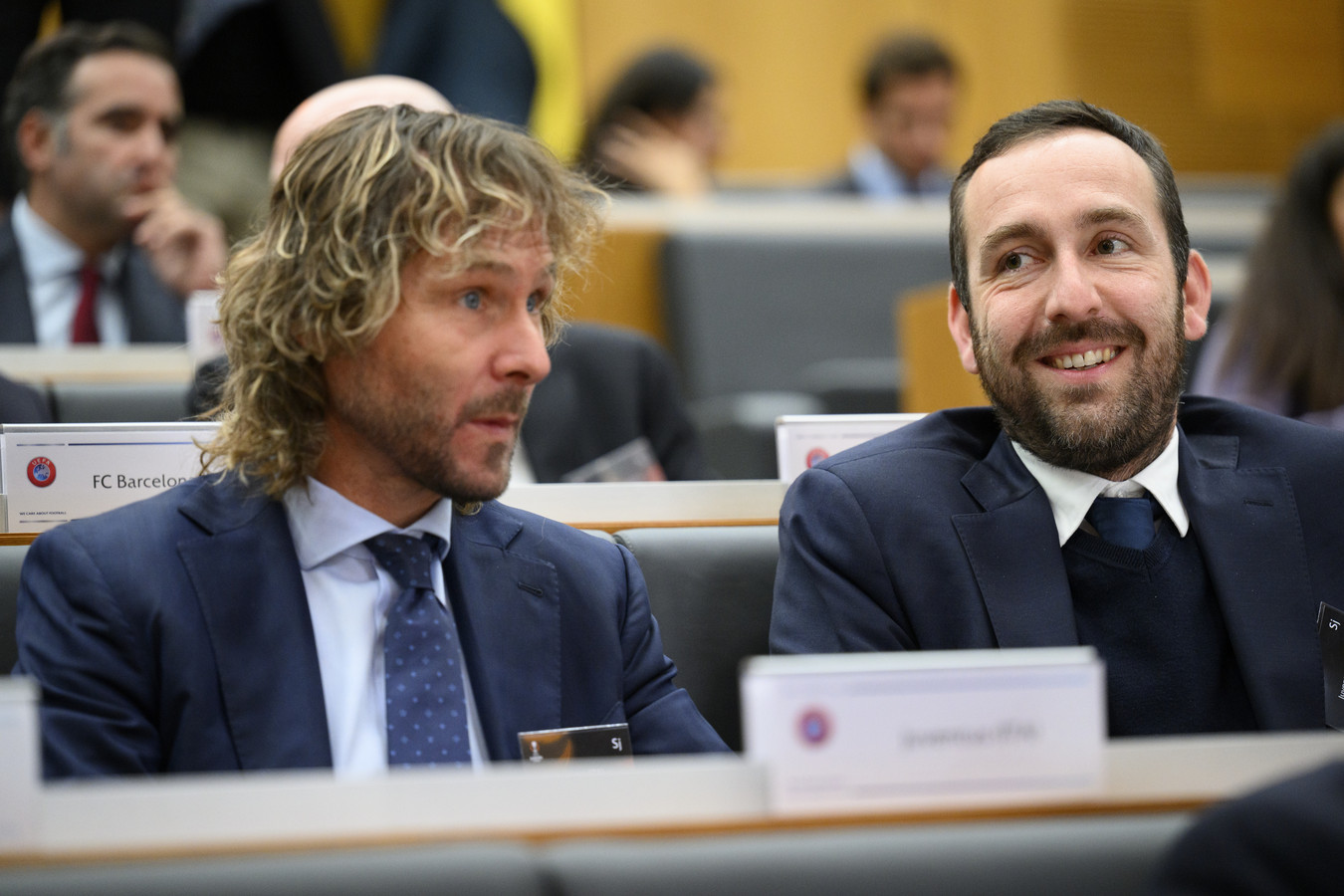 Pavel Nedved et Massimo Cosentino