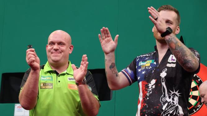 Michael van Gerwen moeizaam langs Amerikaanse Nederlander Van Dongen in New York