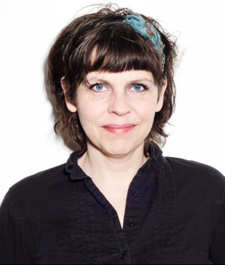 Partijvoorzitster en -medestichter Birgitta Jónsdóttir. Beeld kos