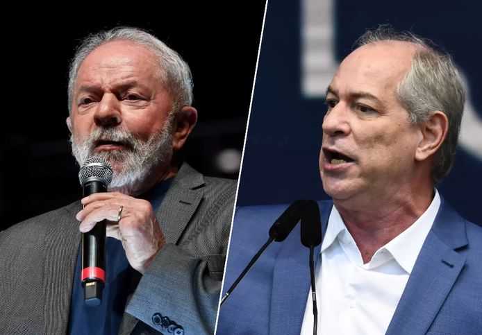 De linkse ex-president Lula (L) en Ciro Gomes (R).