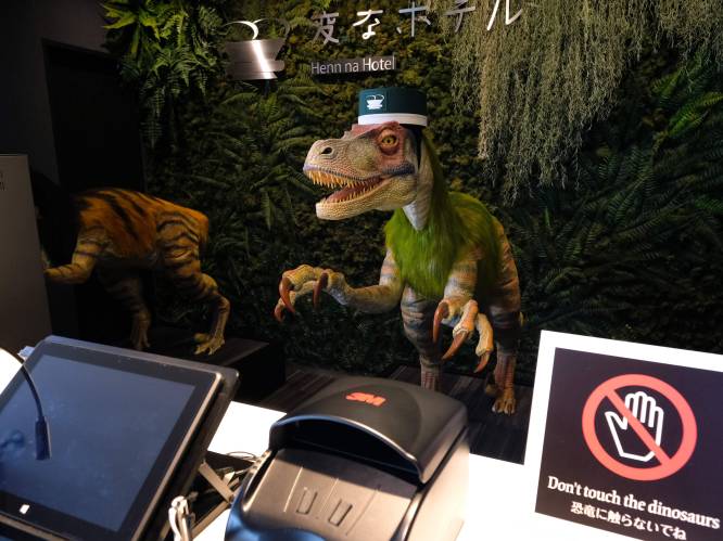 Dit Japanse hotel wordt bemand door robotdinosaurussen: durf jij in te checken?