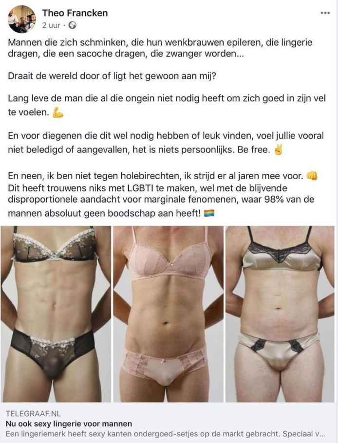 Jasje etnisch gelijktijdig Francken reageert voor het eerst op 'lingeriebericht': "Ik wou holebi's  niet viseren" | Binnenland | hln.be