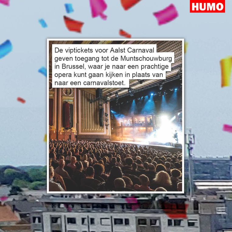 Gat van de wereld op Aalst Carnaval Beeld Humo