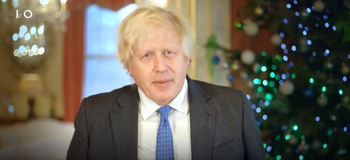 Boris Johnson dans son message de Noël