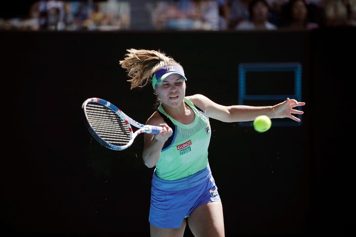 Kenin in actie in tegen Barty.