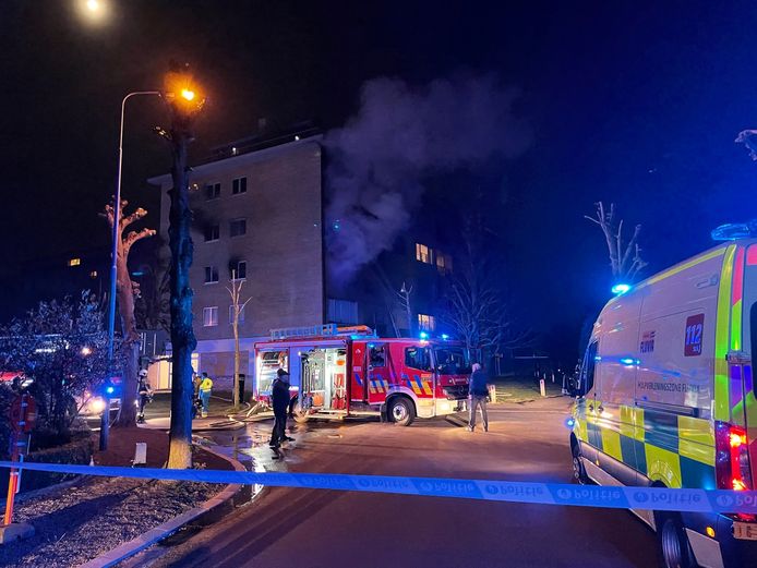 In Deerlijk brak er brand uit op de tweede verdieping van een appartementsgebouw.