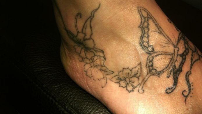 mislukte tattoo alsof er een
