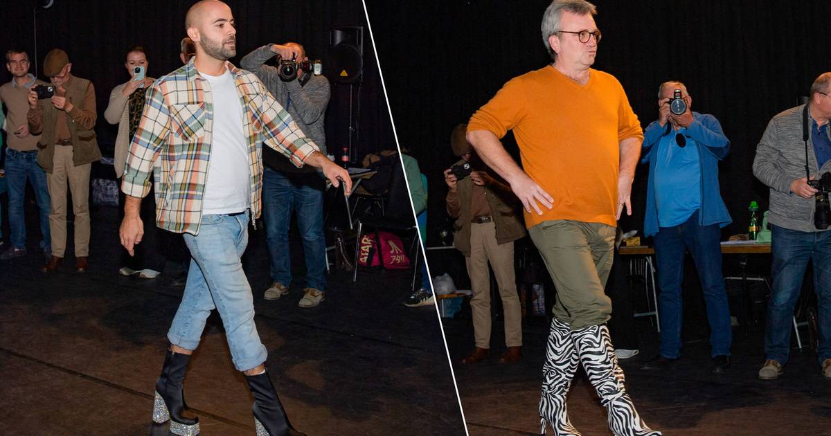 IN BEELD. Jo Hens en Ivan Pecnik leren op hoge