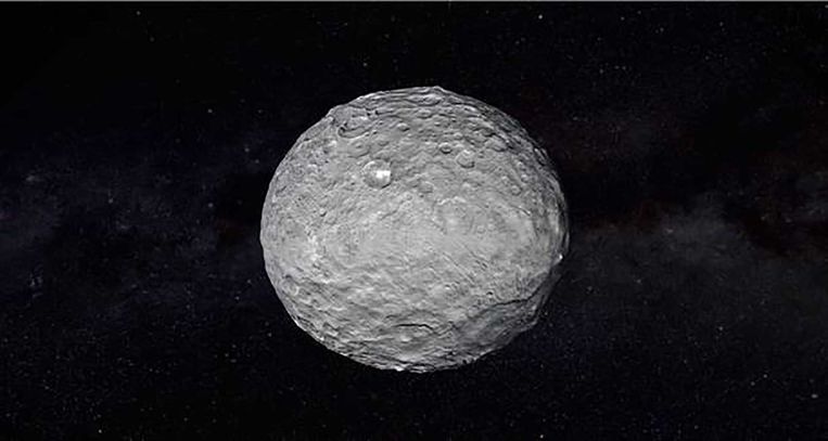 Dwergplaneet Ceres. Beeld NASA