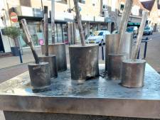 Monument Yerseke beschadigd door zwaar vuurwerk