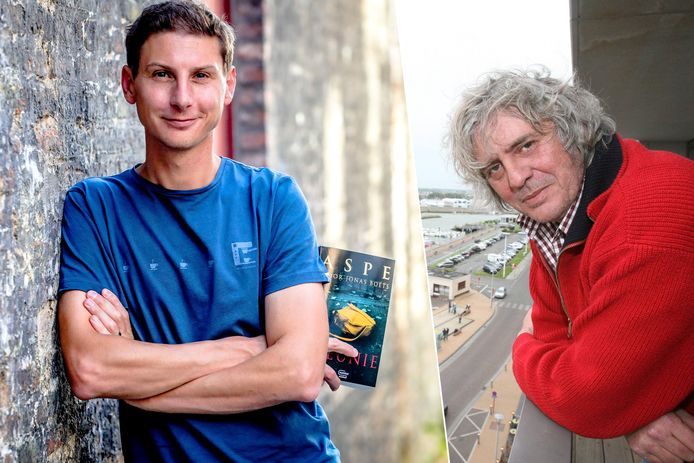 Links: Jonas Boets schrijft een nieuw Aspe-verhaal. Rechts: Pieter Aspe, de auteur die iets meer dan twee jaar geleden overleed.