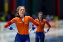 Jutta Leerdam (l) en Femke Kok.