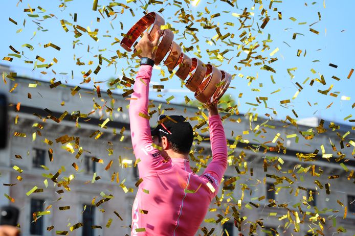 Tom Dumoulin in Milaan.