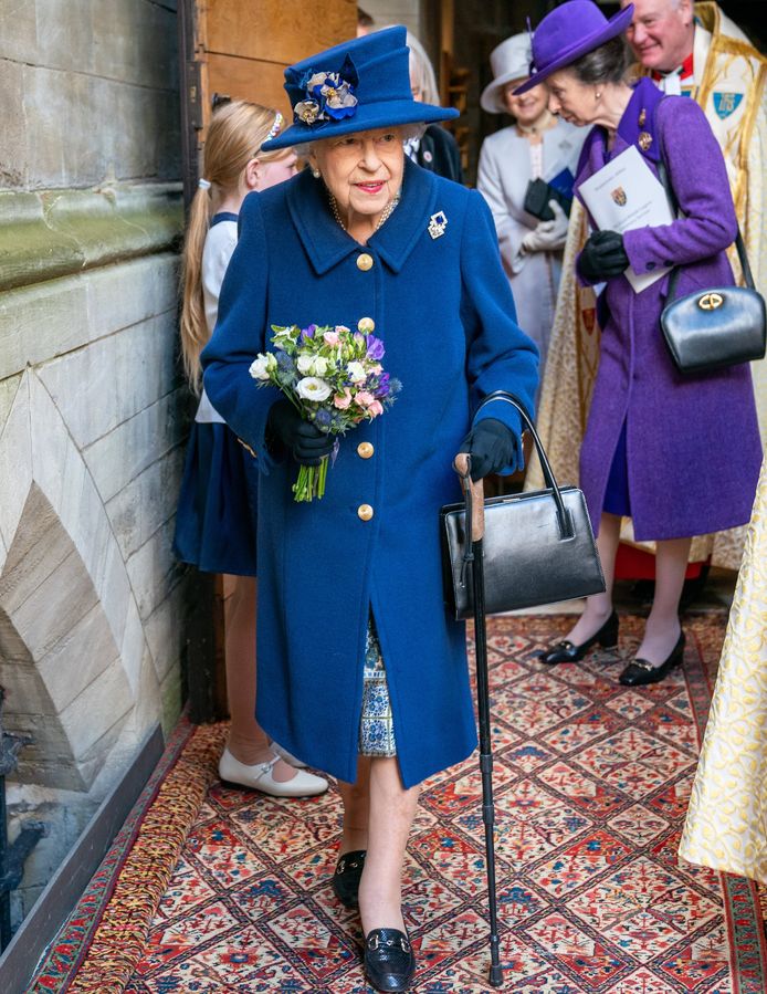 Queen Elizabeth moest de voorbije maanden steeds vaker beroep doen op een wandelstok.