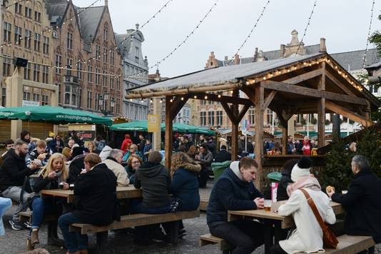 Zo ging het er vorig jaar aan toe op de kerstmarkt in Brugge.
