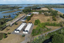 Het terrein van Evides en Aqualab Zuid in Werkendam.