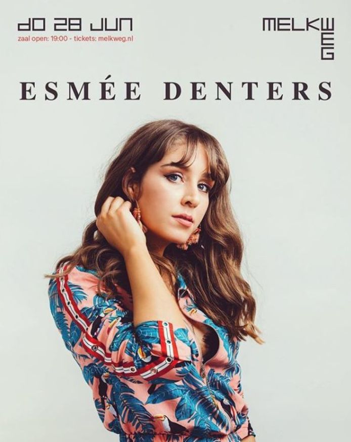 Esmée Denters kondigt een nieuw concert aan in de Melkweg.