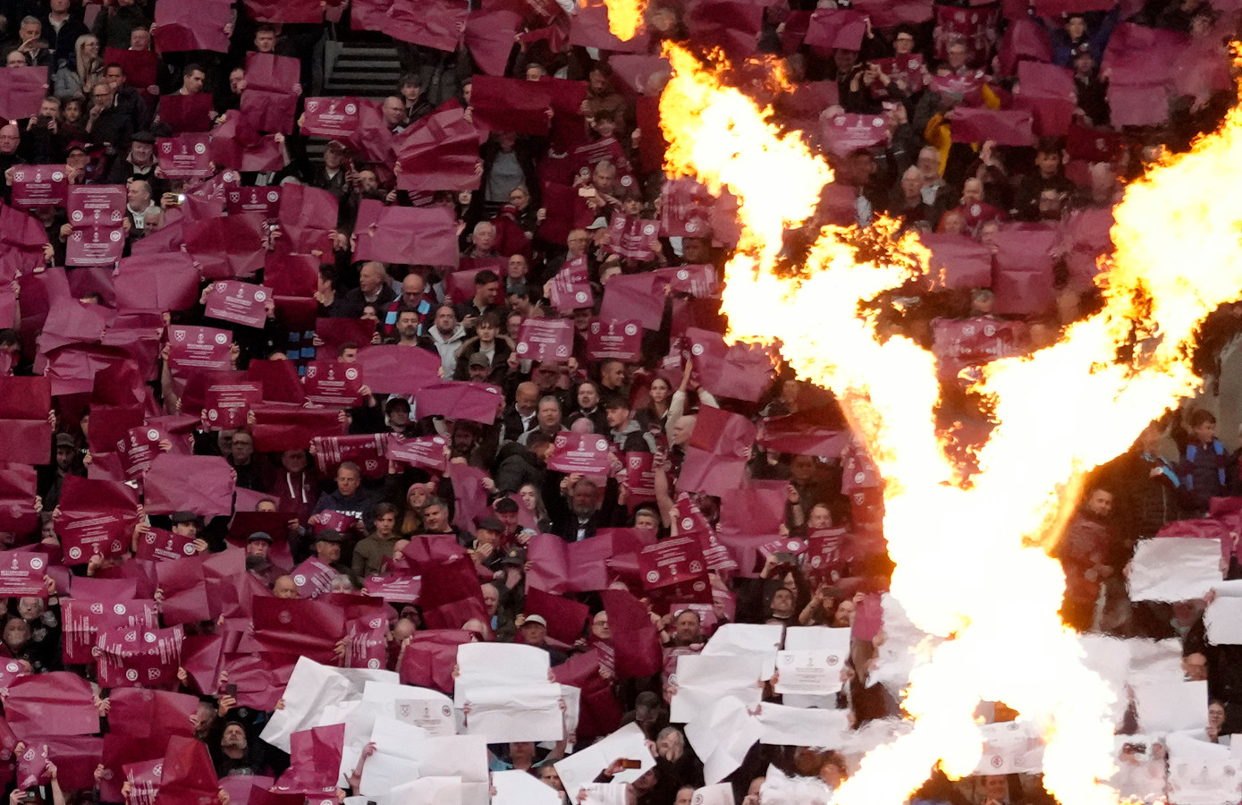 Fans van West Ham United.