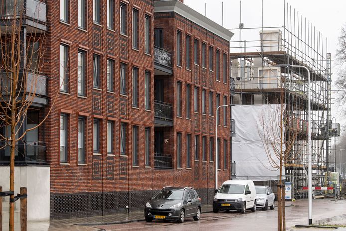 Indië terrein in Almelo, nieuwe wijk in aanbouw.
