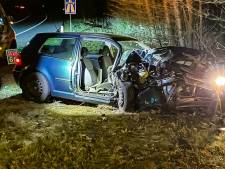 Autokuren veroorzaken boombotsing bij Nunspeet, bestuurder gewond