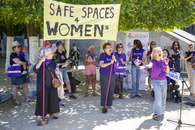 Manifestation pour un espace public plus sûr et adapté aux besoins des femmes à Bruxelles