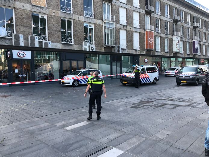 Het gebied is afgezet met linten.